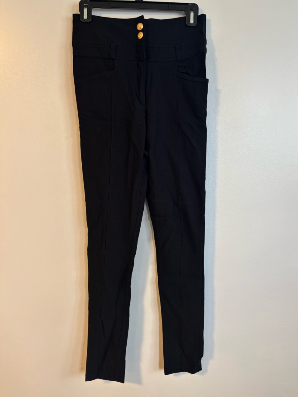 Seductions Black Skinny Leg Dress Pants Size Large